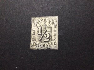 German States Hamburg 1859 unused  imperforate  stamp Ref 57656