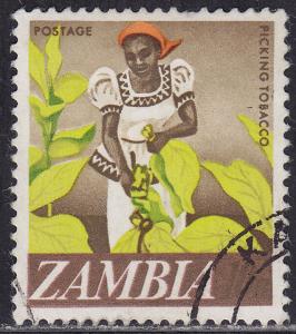 Zambia 44 USED 1968 Woman Tobacco Picker