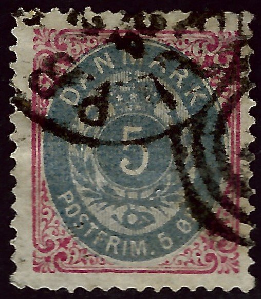 Denmark SC#27 Used F-VF hr Cat $72.50...steal the deal!!