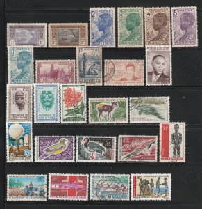 Ivory Coast Colletion A, 53 Stamps - 3 Scans - All the stamps are in the scans.
