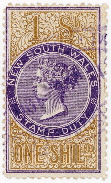 (I.B) Australia - NSW Revenue : Stamp Duty 1/- (1866)