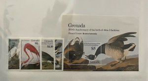 Souvenir Sheet Grenada Scott #1352-1356 h