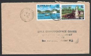 GRENADA 1975 cover to Trinidad, HERMITAGE cds..............................51444