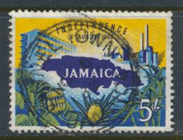 Jamaica SG 196  Used light crease  SC# 184  Independence  see details