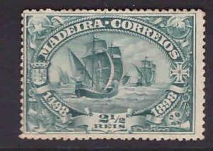 PORTUGAL MADEIRA Scott 37 MH* 1898 Vasco da Gama ship stamp