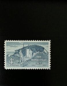 1962 4c The Homestead Act, 100th Anniversary Scott 1198 Mint F/VF NH