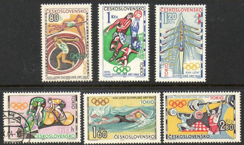 Czechoslovakia  Scott  1258-1263  MNH/CTO  Complete