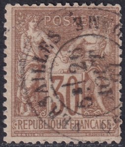 France 1876 Sc 73 used Versailles date cancel