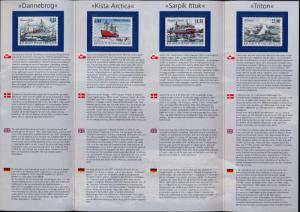 Greenland 452-5 in presentation folder MNH - Ships