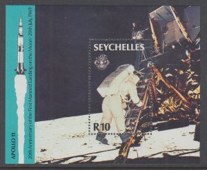 Seychelles 680 Anniversary Moon Landing Souvenir Sheet MNH VF