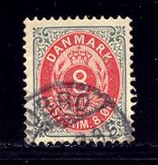 DENMARK - Scott #28f, Used, Cat. $120.00