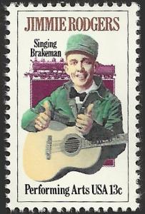 # 1755 MINT NEVER HINGED JIMMIE RODGERS AND LOCOMOTIVE