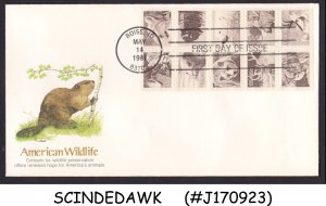 UNITED STATES USA - 1981  AMERICAN WILDLIFE 10V STRIP  FIRST DAY COVER