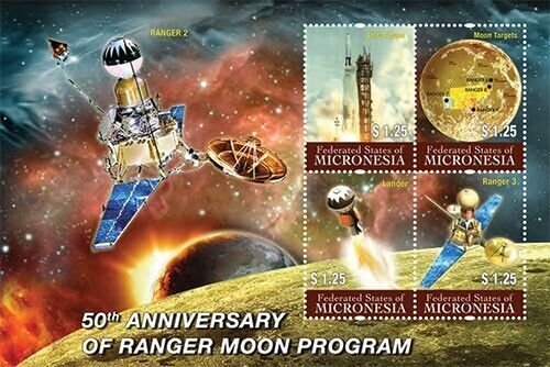 Micronesia 2012 - Space Ranger Moon - Sheet of 4 Stamps - Scott #991 - MNH