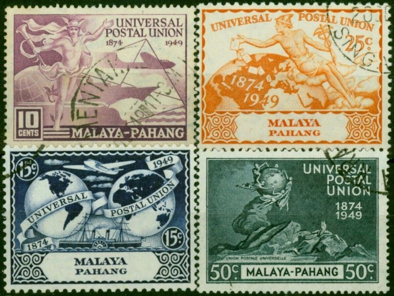 Pahang 1949 UPU Set of 4 SG49-52 Fine Used