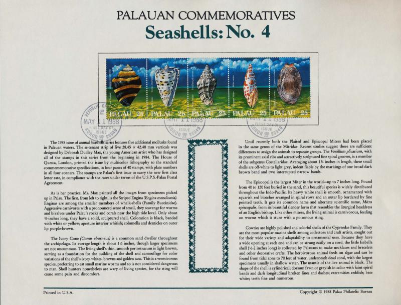 Palau 195a on Souvenir Page - Seashells