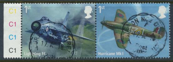 GB RAF 2018 issue 1st Class se-tenant pair Used  Aircraft 