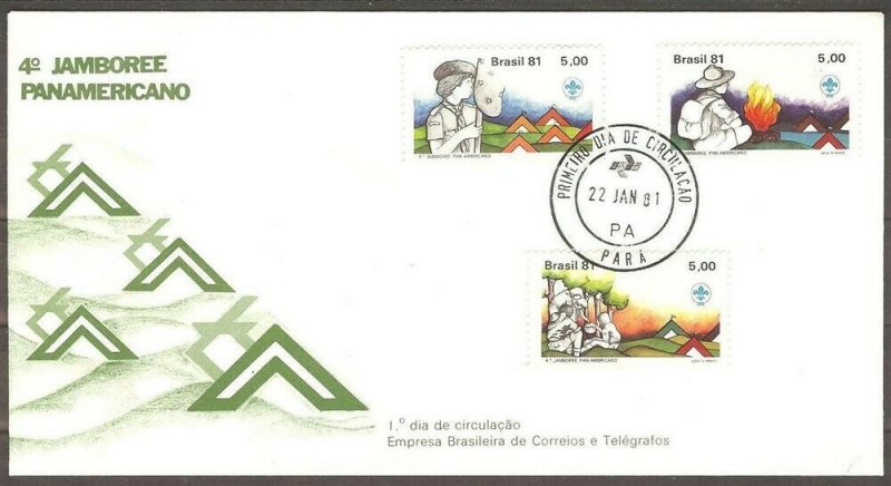 1981 Brazil Pan American Scout Jamboree Para FDC