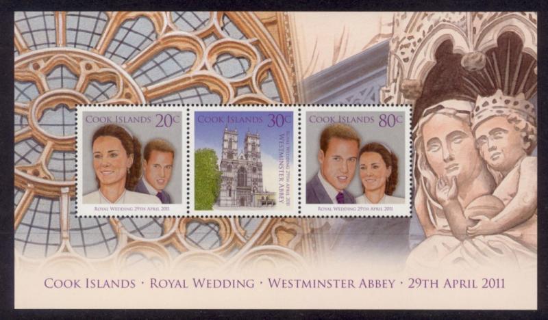 Cook Islands Sc# 1366a MNH Royal Wedding (M/S)