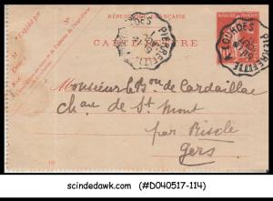 FRANCE - 1911 10c LETTERCARD - USED