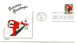 1730 Christmas 1977 Mailbox , Elite, FDC