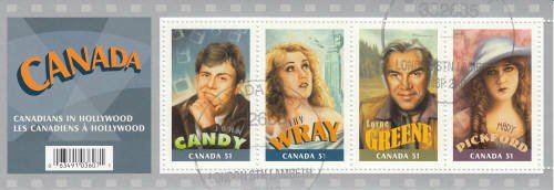 Canada 2006 Canadians in Hollywood Souvenir Sheet, #2153b Used