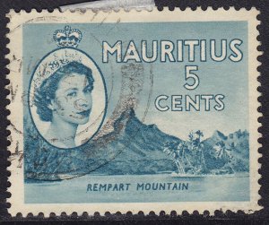 Mauritius 254 Rempart Mountain 1954