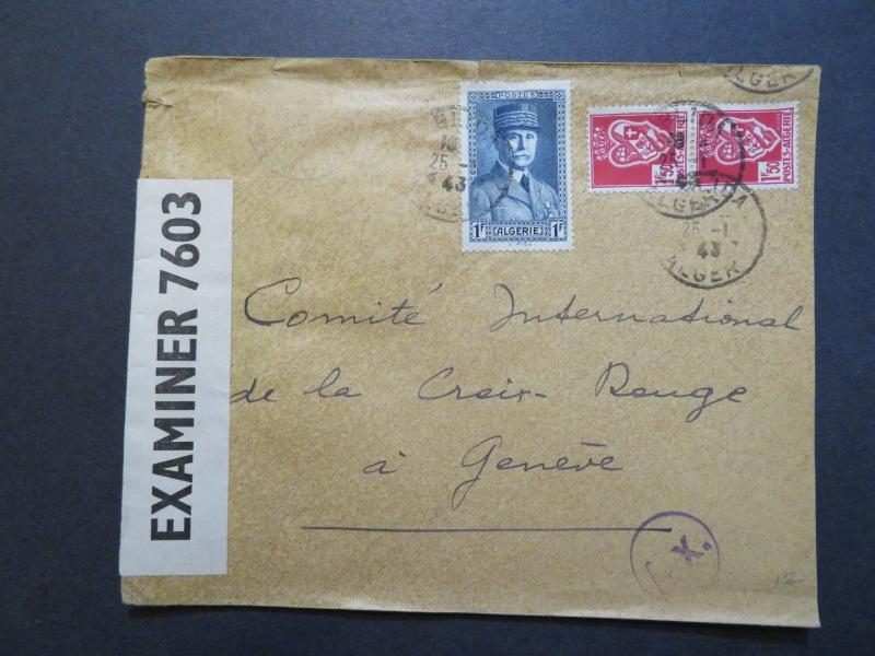 Algeria 1943 Blida POW Censor Cover to Switzerland - Z8009