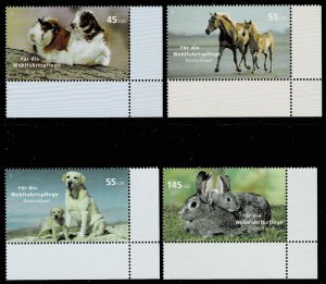 Germany 2007, Sc.#B992;-995MNH Welfare: Pets