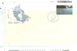 Canada 1084 1986 $5 La Maurice National Park, top value single on an unaddressed, cacheted 1st day cover.