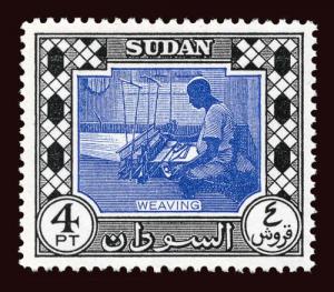 SUDAN Scott #108 (SG 133) 1951 weaving unused OG VLH