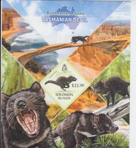 2013 Solomon Is Tasmanian Devil SS (Scott 1337) MNH