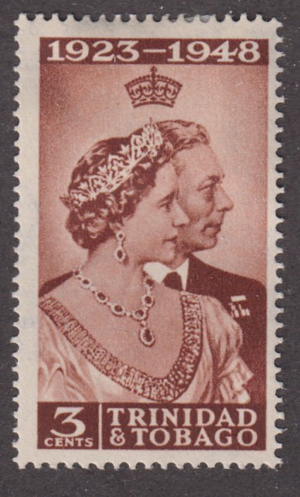Trinidad & Tobago 64 King George VI Silver Wedding Issue 1948