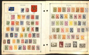 Finland Stamp Collection on 38 Scott International Pages, 1860-1976 (BB)