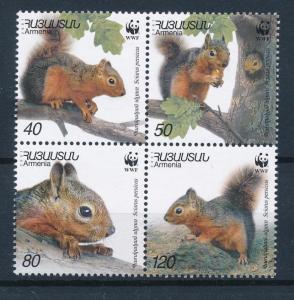 [54069] Armenia 2001 Wild animals Mammals WWF Squirrel MNH