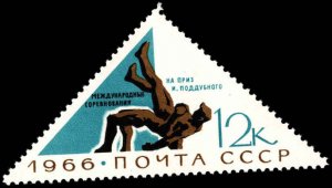 Russia #3210-3212, Complete Set(3), 1966, Sports, Never Hinged