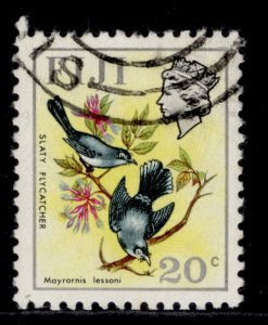 FIJI QEII SG467, 1972 20c slaty flycatcher, FINE USED.