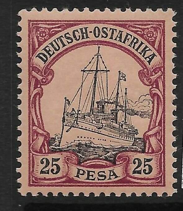 GERMAN EAST AFRICA SG21 1901 25p BLACK & PURPLE ON BUFF MTD MINT 