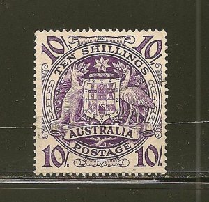 Australia SC#219 Coat of Arms 10SH Used