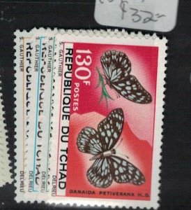 Chad Butterfly SC 139-42 MNH (9egc) 