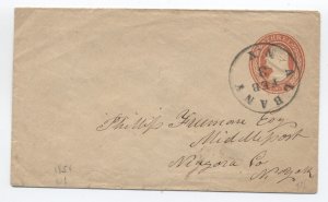 1850s U2 nesbitt envelope Albany NY [H.2576]