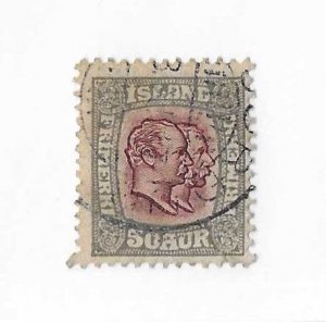 Iceland Sc #82 50au  used VF
