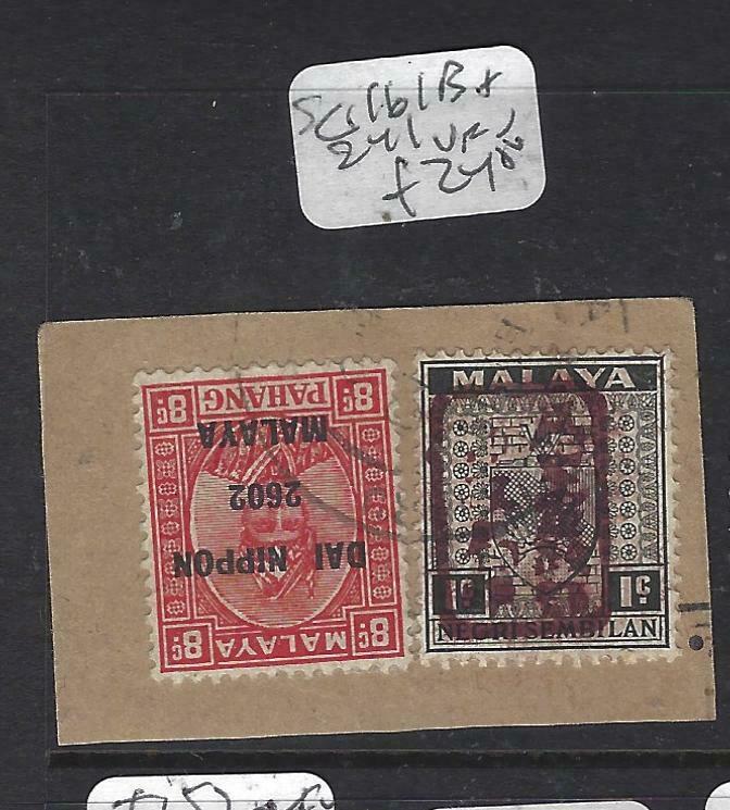 MALAYA JAPANESE OCCUPATION NS+PAHANG (P0905B) SG J161B+241 PIECE  VFU