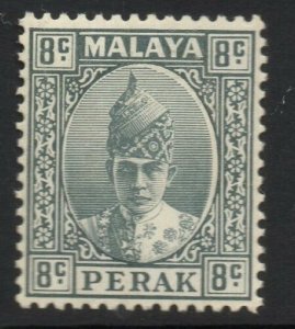 MALAYA PERAK SG110 1938 8c GREY MTD MINT 