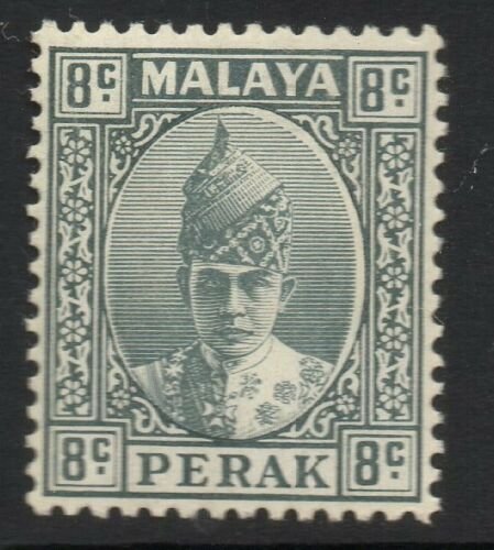 MALAYA PERAK SG110 1938 8c GREY MTD MINT 