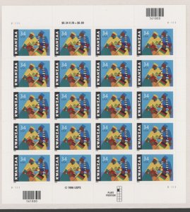 2001 US Scott#3548n34c Kwanzaa Sheet of 20 MNH