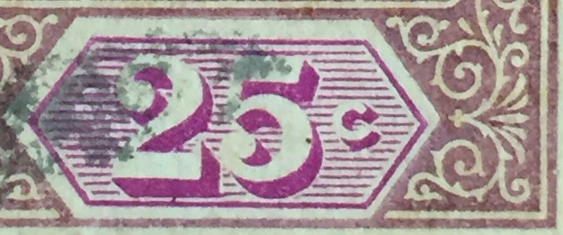 Malaya Straits Settlements 1921 KGV 25c MSCA USED SG#234 M2507