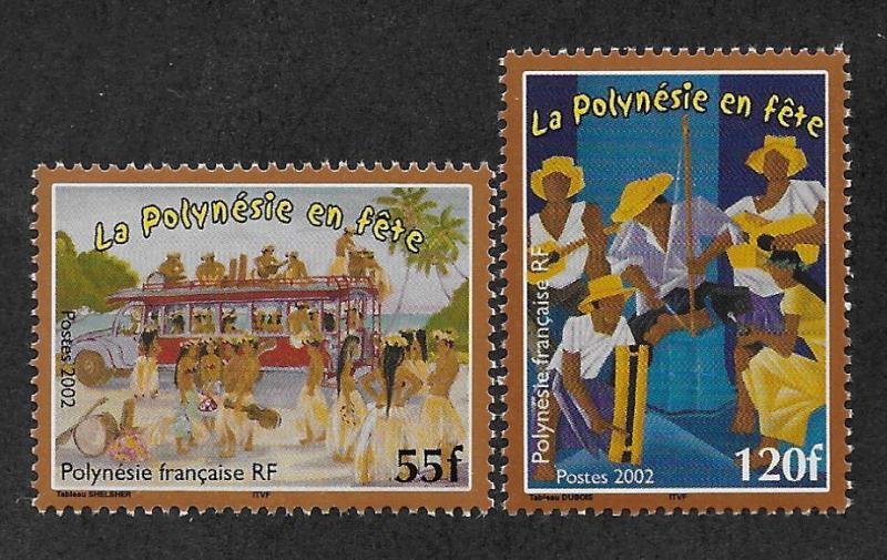 FRENCH POLYNESIA SC# 840-41 FVF/MNH 2002