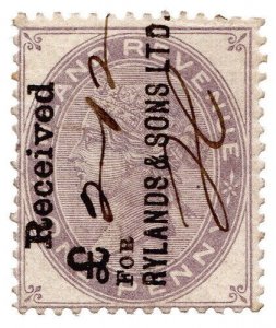 (I.B) QV Commercial Overprint : Rylands & Sons Ltd 