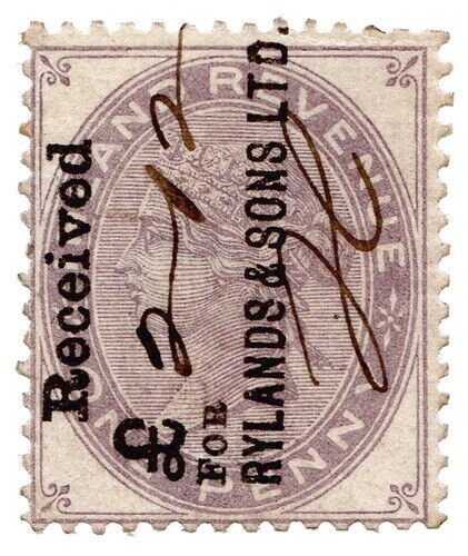 (I.B) QV Commercial Overprint : Rylands & Sons Ltd